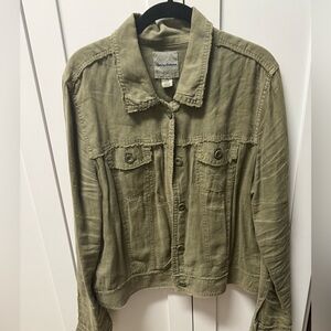 Tommy Bahama Linen Two Palms Raw Edge Jacket Size Large